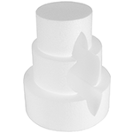 Round Polystyrene Gardenia Cake Dummy Set