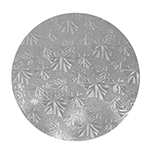 Round Silver Cake Drum Board, 10" x 1/2" High, Pack of 6 