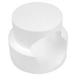 Round with Circle Cut Out Polystyrene Cake Dummy Set 