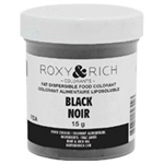 Roxy & Rich Fat Dispersible Black Powder Food Color, 15 gr.