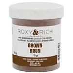 Roxy & Rich Fat Dispersible Brown Powder Food Color, 15 gr.