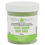 Roxy & Rich Fat Dispersible Light Green Powder Food Color, 15 gr.
