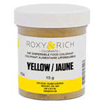 Roxy & Rich Fat Dispersible Yellow Powder Food Color, 15 gr.