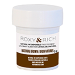 Roxy & Rich Natural Fat Dispersible Brown Powder Food Color, 5 gr.