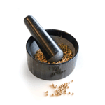 RSVP International Black Marble Mortar & Pestle