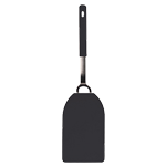 RSVP International FLX Endurance Medium Flexible Nylon Spatula, Black 