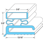 Rubber Magnetic Door Gasket - 23 1/2