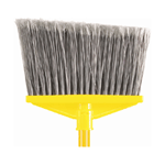 Rubbermaid Broom 55" Long, Vinyl-Coated Metal Handle, Flagged Polypropylene Fill