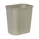 Rubbermaid FG295600BEIG Wastebasket, Medium, Beige