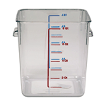 Rubbermaid FG630800CLR Square Storage Container Clear 8 Qt.