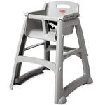 Rubbermaid FG781408PLAT Sturdy Chair High Chair without Wheels, Platinum