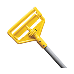 Rubbermaid FGH135000000 54" Invader Side Gate Wet Mop Handle, Large Yellow Plastic Head, Vinyl-Covered Aluminum Handle
