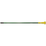 Rubbermaid FGH24600GR00 60" Gripper Clamp Style Green Fiberglass Wet-Mop Handle w/Plastic Yellow Head