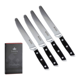 Saken Set of 4 Serrated Steak Knives, German Ultra Sharp High Carbon Steel