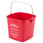 San Jamar 3-Quart Red Kleen-Pail Bucket