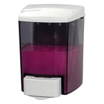 San Jamar S30TBK Liquid/Lotion Soap & Hand Sanitizer Dispenser 30 oz., Translucent Black Pearl
