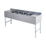 Sapphire SMBS-4D Four Compartment Underbar Sink Unit with Two Drainboards