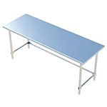 Sapphire SMTO-1424S Stainless Steel Top Work Table 24"W x 14"D