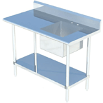 Sapphire SMTPS-2448R Work Table with Right Sink; Table Size 48