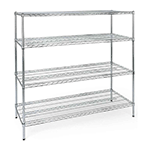 Sapphire Wire Shelving Set, 18" x 48"