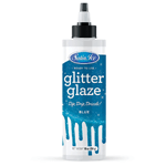 Satin Ice Blue Glitter Glaze, 10 oz.