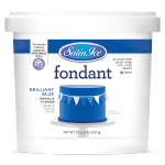 Satin Ice Brilliant Blue Vanilla Fondant, 2 lbs.