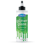 Satin Ice Green Glitter Glaze, 10 oz.
