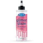 Satin Ice Pink Glitter Glaze, 10 oz.