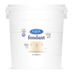 Satin Ice Rolled Fondant 20 lb. Container - Ivory Certified Kosher