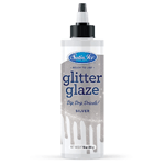 Satin Ice Silver Glitter Glaze, 10 oz.