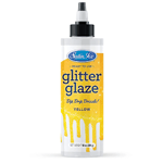 Satin Ice Yellow Glitter Glaze, 10 oz. 