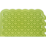 Scalloped-Lattice Onlay Silicone Fondant Stencil by Marvelous Molds