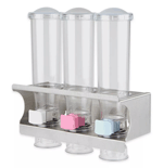 Server 80103 Three 24 Oz Dispensers in Rack; for Granular Sweeteners