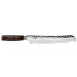 Shun TDM0705 Shun Premier Bread Knife, 9" Blade w/ Walnut PakkaWood Handles