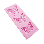 O'Creme Silicone Fondant Butterfly Mold, 3 cavities
