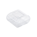Silikomart Clear Macaron Tray with Cover, 6 Cavities, Case of 90 