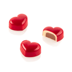 Silikomart 'Kit Cuore 01' Tritan and Silicone Chocolate Mold, 24 Cavities