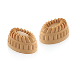Silikomart PLEIN COEUR OVAL 145 Silicone Oval Mold, 6 Cavities