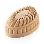 Silikomart PLEIN COEUR OVAL 665 Silicone Oval Mold, 22.5 oz.