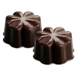 Silikomart Silicone Chocolate Mold: Four-Leaf Clover 29.5mm x 29.5mm x 15.5mm High, 9 Milliliters, 15 Cavities (Totaling 135 ml)