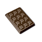 Silikomart Silicone Chocolate Mold: Mini Tablet 12 Cavities (Totaling 44 ml)