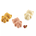 Silikomart TEDDYXS20 Silicone Teddy Bear Mold, 18 Cavities