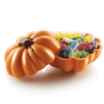 Silikomart Thermoformed Plastic Chocolate Mold, 3D Pumpkin