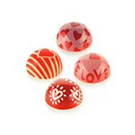 Silikomart Valentines Chocolate Stamps with Chocolate Mold, 24 Cavities