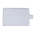 Silver Mono-Board, Rectangle with Tab - Case of 500