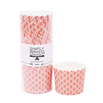 Simply Baked Coral Wave Large Paper Baking Cup, 5 oz Capacity 2.5" Dia. x 2.25" High, Pack of 20
