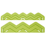 Single Chevron Ribbon Onlay Silicone Fondant Stencil by Marvelous Molds