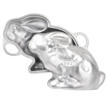 O'Creme Sitting Easter Bunny Heavy Duty Aluminum Cake Mold, Two Piece