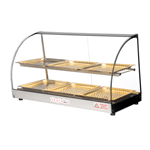 Skyfood FWD2-33-6P 33" Food Warmer Display Case, Double Shelf, 6 Pans, NSF/UL Listed