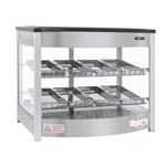 Skyfood FWD2S8P Food Warmer Display Case, Double Shelf, 8 Pans, Steam Line